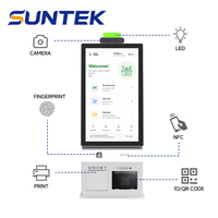 SUNTEK - Quiosco de Autoservicio con Pantalla Táctil de 21.5"/27", Terminal de Pago con Certificación CE y Cumplimiento de la normativa GDPR para Supermercados