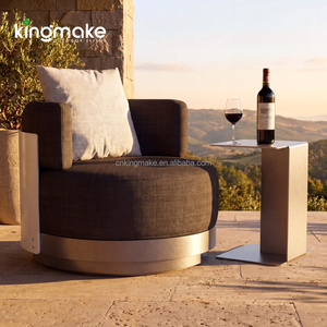 Canapé d'extérieur pivotant haut <span class=keywords><strong>de</strong></span> gamme, mobilier <span class=keywords><strong>de</strong></span> terrasse imperméable, ensemble <span class=keywords><strong>de</strong></span> meubles <span class=keywords><strong>de</strong></span> patio avec coussins confortables, canapé <span class=keywords><strong>de</strong></span> <span class=keywords><strong>jardin</strong></span> en aluminium - Product Image 1
