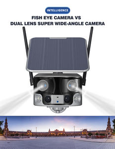 Caméra solaire 8MP 4K à double objectif Carte SIM 4G IP66 Étanche Extérieure WIFI Solaire PTZ 4G Système de caméra de vidéosurveillance à panneau solaire - Product Image 2