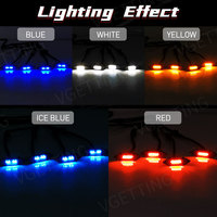 Lámparas de advertencia DRL para coche, luz LED de circulación diurna, luces de rejilla impermeables para Toyota Rav4, 2019, 2020, 2021, 2022