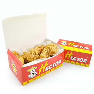 Bán buôn giấy kraft dùng một lần hộp thức ăn nhanh tùy chỉnh in logo Snack cửa hàng bữa ăn thuyền Matte kết thúc phẳng cho <span class=keywords><strong>KFC</strong></span> đồ ăn nhẹ khác - Product Image 5