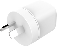 Cargador Rápido GaN de 20W con Puerto C, Cargador de Teléfono Móvil USB, Pequeño Electrodoméstico con LED, Enchufe AU/EU/US/UK a Elegir