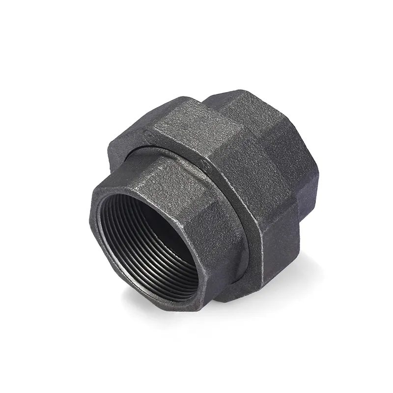 Hot Dipped Galvanized or black pipe fittings Manufacture NPT Thread ISO Malleable Iron Union