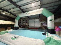Arche de marathon gonflable personnalisée en usine, gonflables publicitaires avec souffleur d'air électrique pour la promotion d'expositions