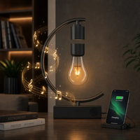 Ampoule LED sans fil magnétique à lévitation flottante colorée pour lampe de bureau, décoration de la maison, du bureau, cadeau unique