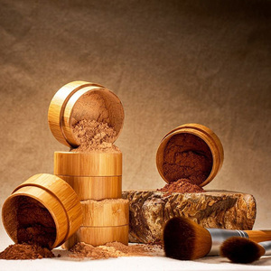 บลัชออนแบบกำหนดเองของเวียดนาม,พาเลตต์คอนทัวร์แก้มก้นบรรจุภัณฑ์ภาชนะแก้วบลัชออนไม้ไผ่ - Product Image 2