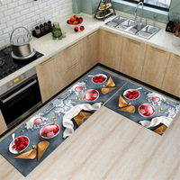 Tapis de cuisine antidérapant résistant à l'usure à longue bande Absorption d'huile d'eau pour l'entrée du couloir de la maison