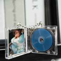Porte-clés personnalisé Huandao Mini NFC CD en acrylique, disque NFC, breloque personnalisée, étui CD, porte-clés Smini NFC, album, porte-clés musical Spotify