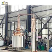 Usine 1000L Cuivre Acier Inoxydable Distillation Toujours Chaudière Colonne Nouveau Whisky Faisant La Machine Usage Domestique Distillation D'alcool