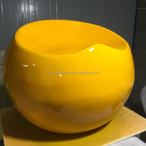 Venta al por mayor barato en forma de manzana FRP ocio taburete bajo para sala de estar colorido interior al aire libre Silla de acento - Product Image 3