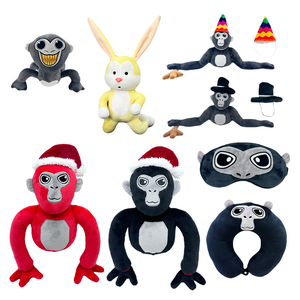 Nuovo Giocattolo di Peluche Scimmia Multicolore con Etichetta, Super Morbido, Imbottito in Cotone PP Ecologico, Antistress, Disponibile Subito per l'Esportazione - Product Image 1