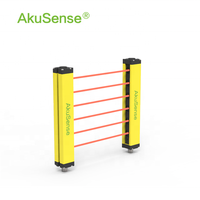 Akusense Série BML14 24V PNP/NPN Capteur de sécurité industriel à rideau lumineux IP65 Distance de détection 0,3-3M Temps de réponse 15ms