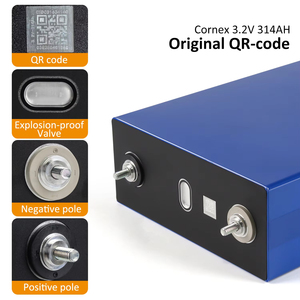 Cornex 3.2V 330Ah เซลล์แบตเตอรี่ลิเธียมไอออนเกรด A สำหรับจัดเก็บพลังงานแสงอาทิตย์ในบ้านคลังสินค้าสหภาพยุโรปรับประกัน5ปี - Product Image 2