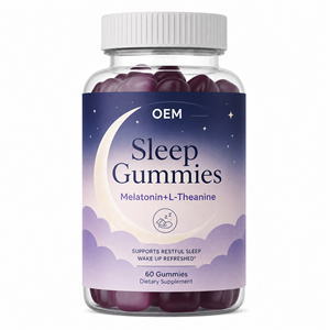 Gomitas para Dormir de Marca Privada OEM con 3 mg de Melatonina, L-Teanina, Manzanilla y Bálsamo de Limón, Ayuda para Dormir para Adultos - Product Image 1