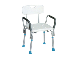 Taburete de Ducha Plegable y Ajustable de Aluminio Ligero con Capacidad de 120 kg para Rehabilitación y Cuidado Postoperatorio en el Hogar - Product Image 1