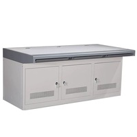 Console de surveillance de salle de contrôle Trio 1710*900*750mm – Centre de commande, poste de travail central incurvé sur mesure