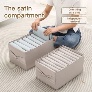Boîte de rangement pour vêtements en tissu domestique, organisateur de penderie, organiseurs de pantalons et chemises, boîte de rangement pour jeans - Product Image 3