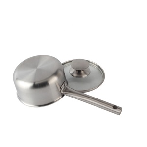 Whole Body Tri-Ply Stainless Steel Induction Cooking <b>Small</b> Saucepan With Lid - Product Image 6