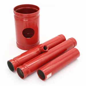 Sơn màu đỏ cho Q235 hệ thống phun nước chữa cháy ống thép A795 màu đỏ sơn tĩnh điện ống thép và ống