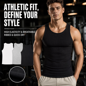 Lote de <span class=keywords><strong>Camisetas</strong></span> sin Mangas Casuales de Poliéster Transpirable de Secado Rápido para <span class=keywords><strong>Hombre</strong></span>, Venta al por Mayor - Product Image 3