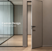 Porte intérieure en aluminium et bois, insonorisée, anti-humidité, design nid d'abeille, pour salon