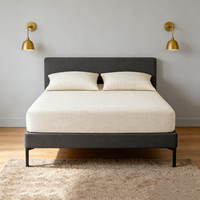 Draps de mise à la terre 80% coton biologique 20% fibre d'argent, drap-housse de mise à la terre antistatique pour améliorer la santé du sommeil