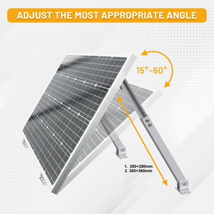Estante <span class=keywords><strong>de</strong></span> montaje <span class=keywords><strong>de</strong></span> inclinación <span class=keywords><strong>de</strong></span> panel solar ajustable para instalación <span class=keywords><strong>de</strong></span> panel solar fotovoltaico en suelo <span class=keywords><strong>de</strong></span> techo con sistema <span class=keywords><strong>de</strong></span> estructura <span class=keywords><strong>de</strong></span> soporte único - Product Image 2
