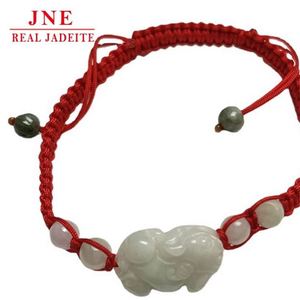 Bracelet en corde rouge jade coloré, style unisexe, avec sangle de transport en jade <span class=keywords><strong>Xiaoxiao</strong></span> du Myanmar (type A) - Product Image 3