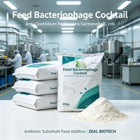 Cocktail de bactériophages pour l'alimentation animale, anti-Clostridium Perfringens, Salmonella, E. Coli, substitut d'antibiotiques, additif alimentaire en poudre et liquide