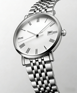 Elegante Reloj de Pulsera con Esfera Abierta y Números Romanos, Ventana de Fecha, Correa de Acero Inoxidable para Hombre, Uso Diario y de Oficina, Longinesing - Product Image 3