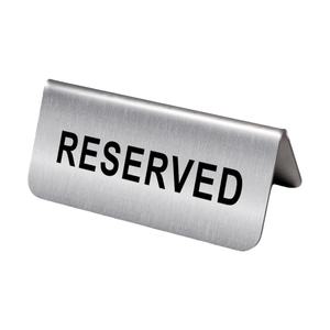 Letrero de acero inoxidable con texto personalizado, marcador de escritorio de metal cepillado para no fumar reservado o número de mesa <span class=keywords><strong>en</strong></span> cafetería, hotel, restaurante - Product Image 6