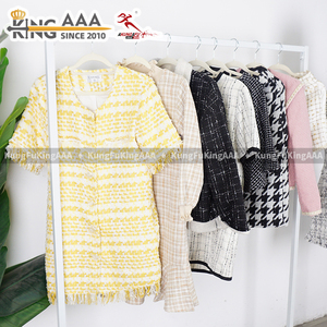 Wholesale <strong>Cheap</strong> Price Classic Mixed <strong>Tweed</strong> <strong>Jacket</strong> Women Vintage Cropped Korean <strong>Tweed</strong> Striped Casual <strong>Jackets</strong> Cropped Outwear - Product Image 4