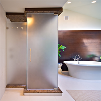 DAIYA porte de douche en verre sans cadre