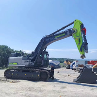 Excavator hidrolik spesialis pertambangan berat ODM ZE550GK 53,5T dengan mesin Cummins X12 343kW, motor hidrolik Kawasaki, dan kontrol E-COT untuk pertambangan.