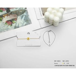 Bracciale in Acciaio Inossidabile con Ciondolo a Lettera X Monofacciale da 1 cm, Gioielli alla Moda - Product Image 1