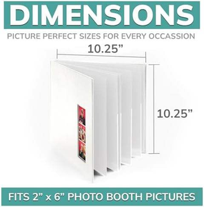 <span class=keywords><strong>Album</strong></span> di Scrapbook in pelle con cabina fotografica bianca alta 2x6 inserti in plastica trasparente per foto con strisce di foto libro di memoria per matrimoni - Product Image 2