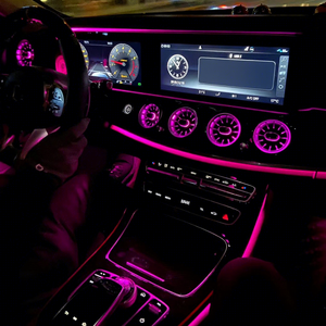 Aérateurs d'habitacle 4D avec éclairage d'ambiance LED 12/64 couleurs pour <span class=keywords><strong>Mercedes</strong></span>-Benz <span class=keywords><strong>Classe</strong></span> <span class=keywords><strong>E</strong></span> W213 W223 W22 - Product Image 4