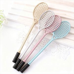 Bolígrafo Creativo Kawaii de Metal con Logotipo, Bolígrafo de Gel Multicolor con Forma de Raqueta de Bádminton para Regalar a los Clientes - Product Image 1