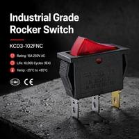 Interrupteur à bascule robuste SUDA KCD3-102 15A 250V 3P SPDT IP40 10000 cycles Cuivre CE ON-OFF pour appareils industriels et médicaux
