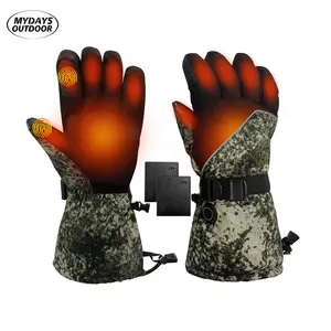 Mydays Tech TouchScreen Thicken Wholesale Camouflage Waterproof Heating Gloves Hunting For Hiking Riding