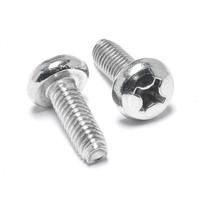 Vis métriques DIN7985 en acier inoxydable 304, à tête cylindrique Phillips, filetage standard, vis de machine à tête plate