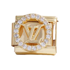 Cross Border Charms 304 Stainless Steel DIY Modular Bracelet Heart Butterfly Series Elastic Jewelry Unisex Gift - Product Image 2