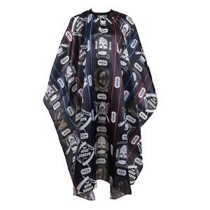 Capa <span class=keywords><strong>de</strong></span> Salón Wanmei, Tela Vintage Estampada para Corte <span class=keywords><strong>de</strong></span> Cabello para Hombre, Antiadherente, Transpirable, Tela Especial para Salón <span class=keywords><strong>de</strong></span> Belleza y Barbería - Product Image 2