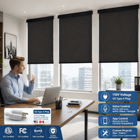 Stores intelligents personnalisés WiFi, stores enrouleurs sur mesure, imperméables et ignifuges pour hôtels et appartements
