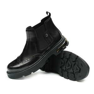 Nouvelle tenue de travail formelle, fleurs gravées colorées et tendance peintes à la bombe, bottes rétro en cuir gravées - Product Image 5