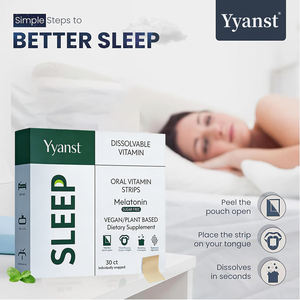 วิตามินแบบแผ่นสำหรับรับประทาน ช่วยการนอนหลับ คุณภาพสูง ผลิตจากพืช  มีส่วนผสมของเมลาโทนิน ช่วยส่งเสริมการนอนหลับ ปรับปรุงการนอนหลับลึก - Product Image 2