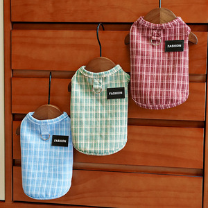Accope <b>Cat</b> Vest Plaid Winter Retro Fashion Pet <b>Clothes</b> <b>For</b> Hairless <b>Cat</b> - Product Image 3