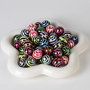 Perle ronde de 16 mm en acrylique coloré avec trou droit, pour la création de bijoux, stylos, porte-clés et accessoires DIY - Product Image 6