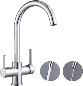 Đen 3 trong 1 nước tinh khiết nhà bếp <span class=keywords><strong>tap</strong></span>, Brass nước 3 Cách uống Mixer vòi nước, xách tay tri-flow Vòi nước lọc nước vòi - Product Image 6