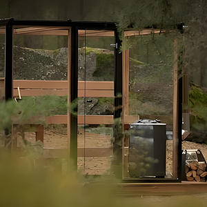 Personalizado 8/10/12mm vidrio templado transparente/Negro/espejo/esmerilado vista panorámica al aire libre <span class=keywords><strong>Solarium</strong></span> <span class=keywords><strong>Sauna</strong></span> habitación - Product Image 3